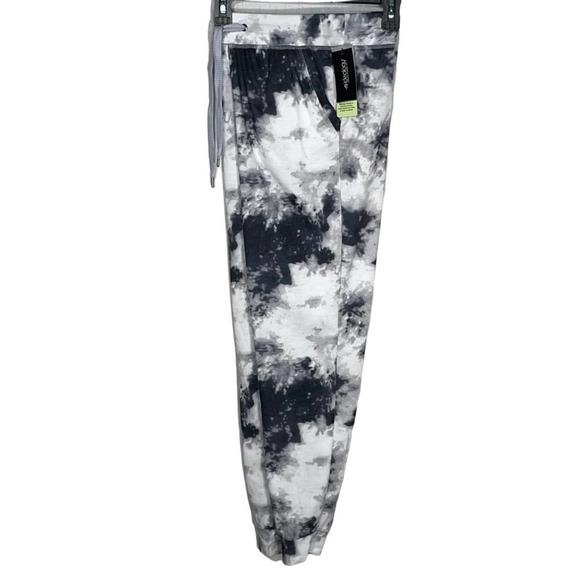 Ideology Tie-Dyed Full Length Joggers black, white XS - Picture 2 of 7
